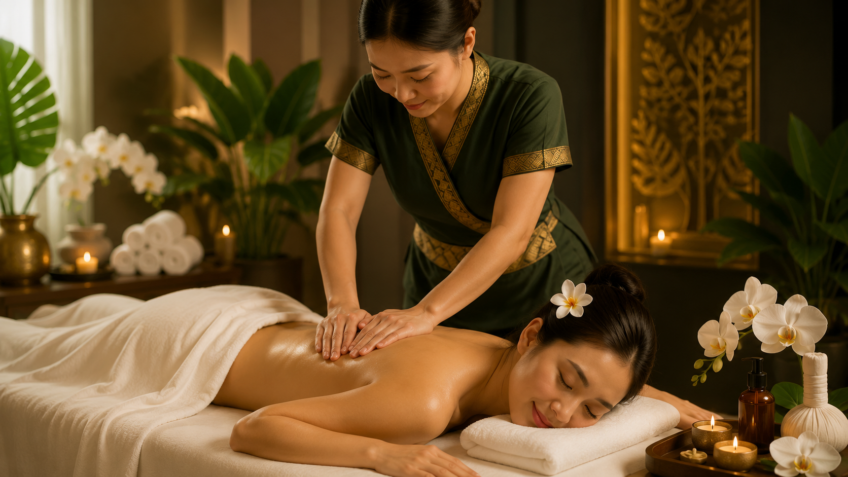 บรรยากาศการนวดที่ Ora Spa ภูเก็ต